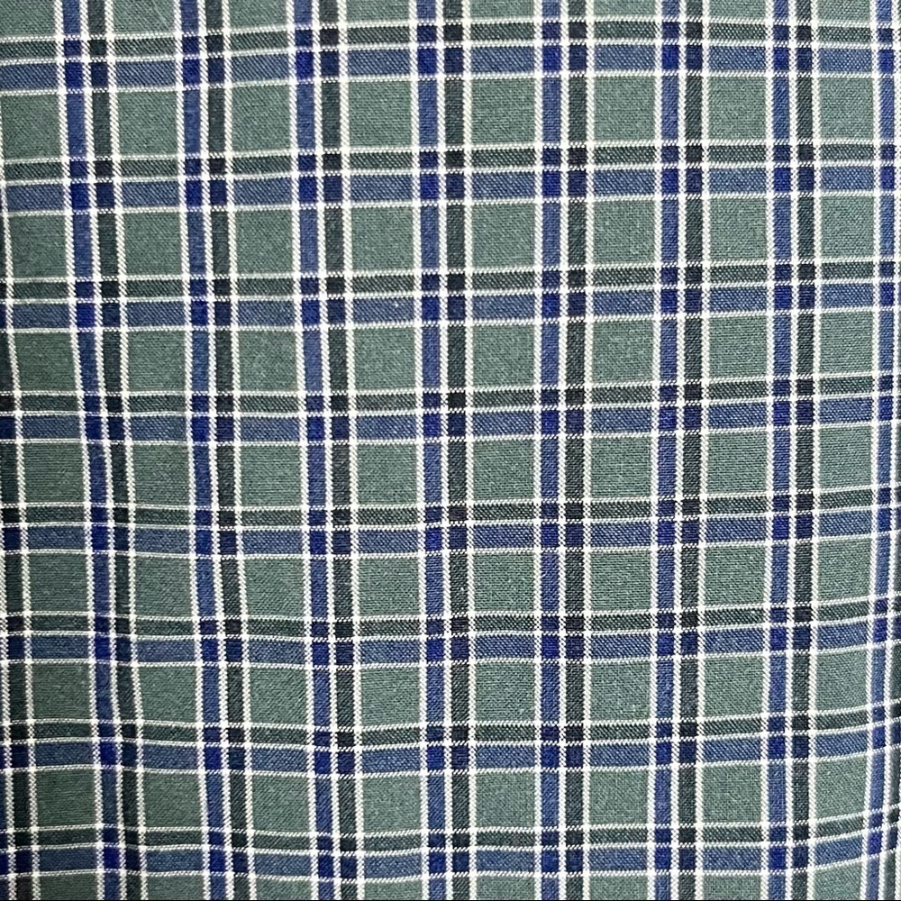 𝅺Nautica Gingham Button Down Dress Shirt Size M - Picture 4 of 6